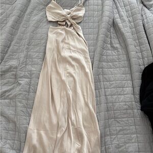 Chic Gold and White Prom Dresses